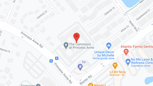 Map of the neighborhood around The Commons At Princess Anne