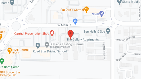 Map of the neighborhood around RoseWalk on Main