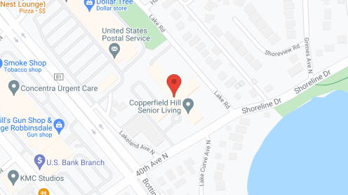 Map of the neighborhood around Copperfield Hill