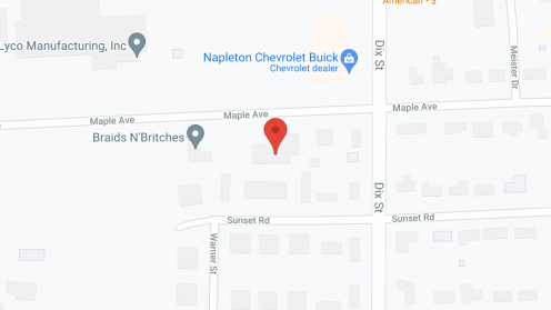 Map of the neighborhood around Columbus Manor Apartments