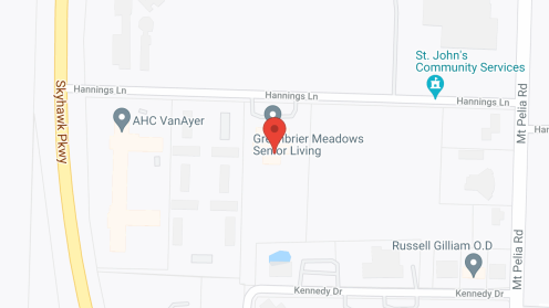 Map of the neighborhood around Greenbrier Meadows
