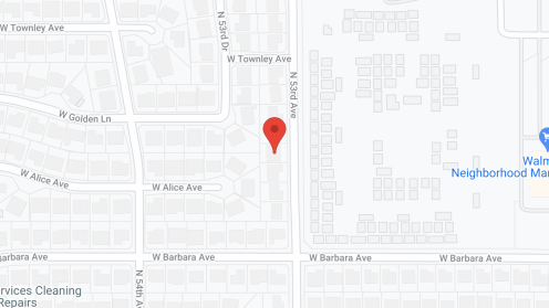 Map of the neighborhood around Adobe Hidden Manor II