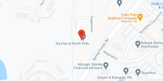 Sunrise of North Hills in google map