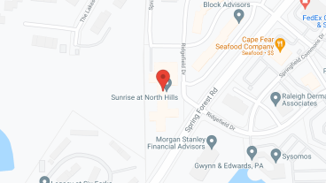 Sunrise of North Hills in google map
