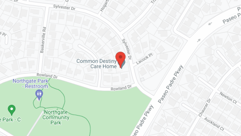 Map of the neighborhood around Common Destiny