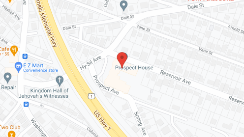 Map of the neighborhood around Prospect House