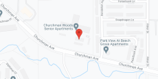 Churchman Woods in google map