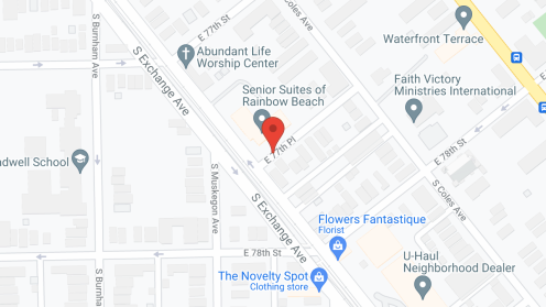 Map of the neighborhood around Senior Suites of Rainbow Beach
