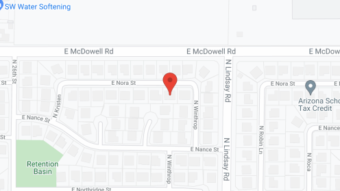 Map of the neighborhood around Desert Winds I