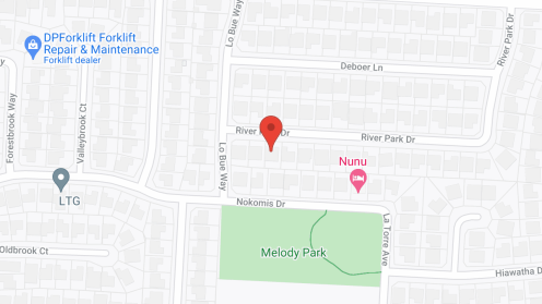 Map of the neighborhood around Foronda Home