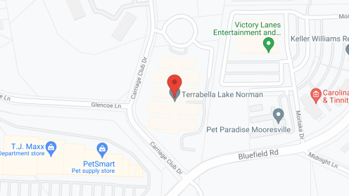 Map of the neighborhood around Terrabella Lake Norman