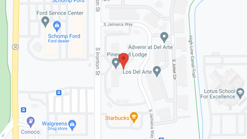Map of the neighborhood around Pinewood Lodge