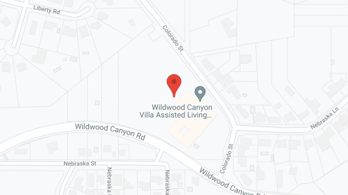 Map of the neighborhood around Wildwood Canyon Villa