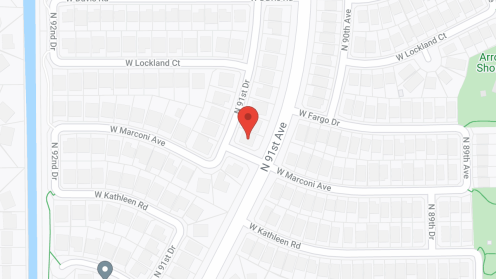 Map of the neighborhood around Peoria Assisted Living