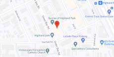 Sunrise of Highland Park in google map