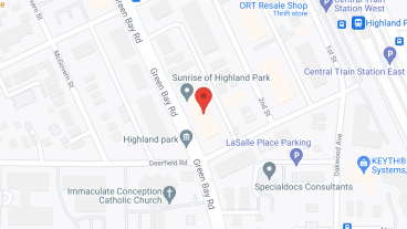 Sunrise of Highland Park in google map