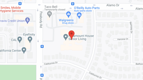Map of the neighborhood around Paramount House Senior Living