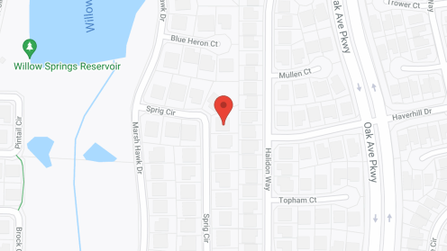 Map of the neighborhood around Folsom Comfort Care