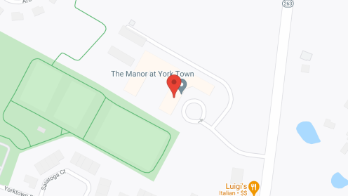 Map of the neighborhood around The Manor at York Town