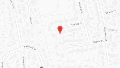 Map of the neighborhood around Thetford House (Memory Care)