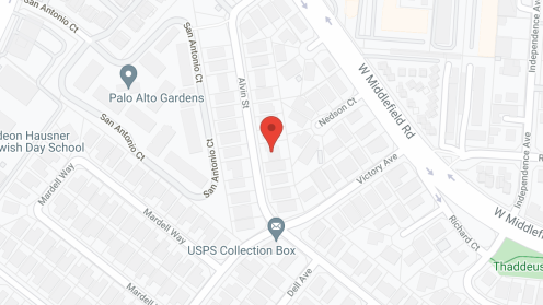 Map of the neighborhood around Alvin Place Care Home