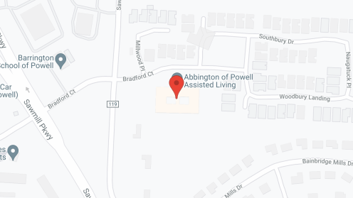 Map of the neighborhood around Abbington of Powell