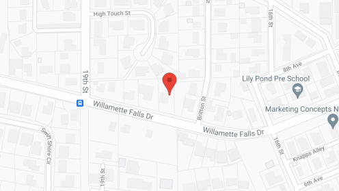 Map of the neighborhood around Willamette Falls ACH