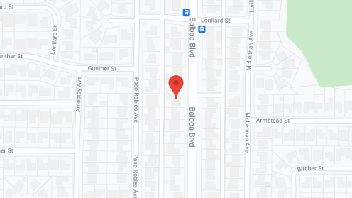 Map of the neighborhood around Balboa Senior Living