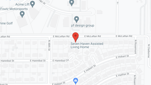 Map of the neighborhood around Seven Haven