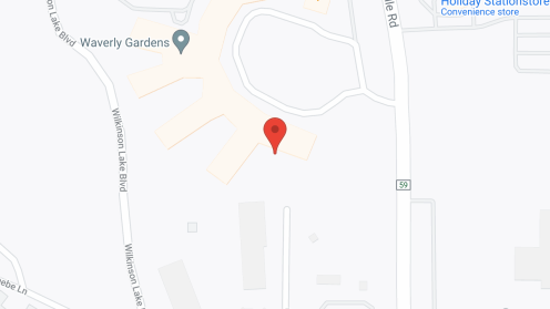 Map of the neighborhood around Waverly Gardens