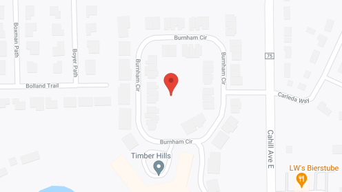 Map of the neighborhood around Timber Hills