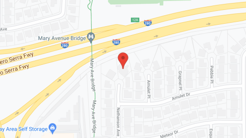 Map of the neighborhood around Pleasant Manor of Cupertino