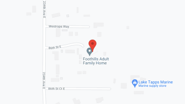 The Foothills in google map