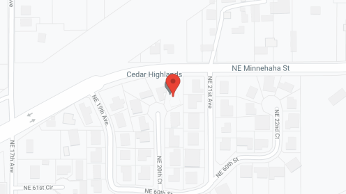 Map of the neighborhood around Cedar Highlands Care, Inc.