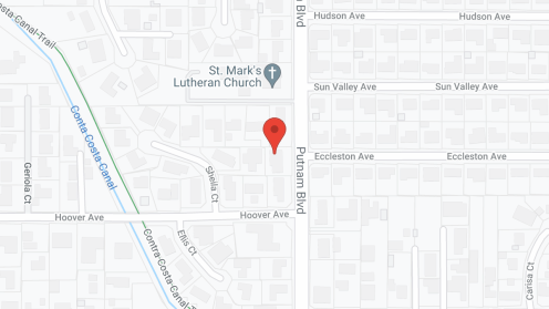 Map of the neighborhood around Pleasant Hill Gardens