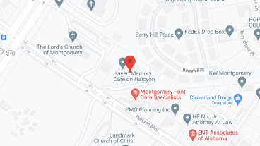 Haven Memory Care on Halcyon in google map