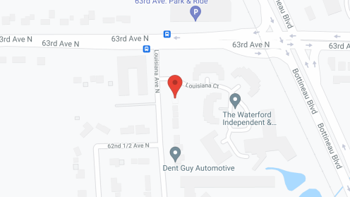 Map of the neighborhood around Waterford Estates and Manor