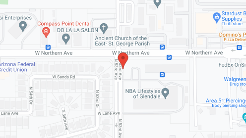 Map of the neighborhood around Lifestyles of Glendale