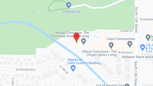 Map of the neighborhood around The Polonaise at Wilson Commons
