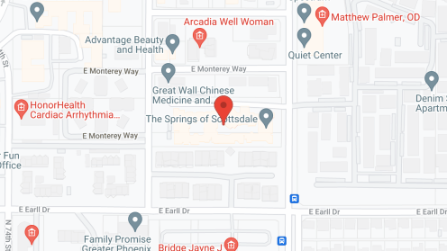 Map of the neighborhood around The Springs of Scottsdale