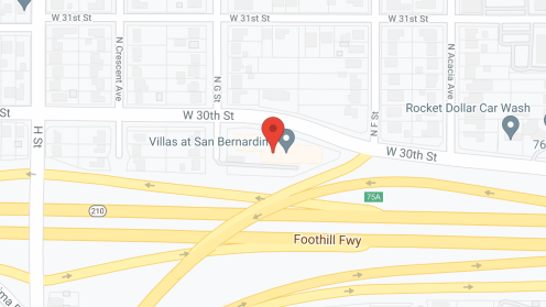Map of the neighborhood around Villas At San Bernardino