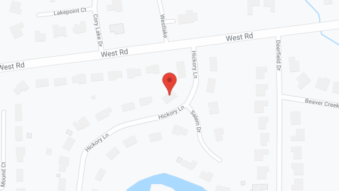 Map of the neighborhood around Best Home Care Hickory Lane