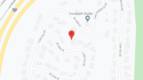 Map of the neighborhood around Lake Heights Aging AFH