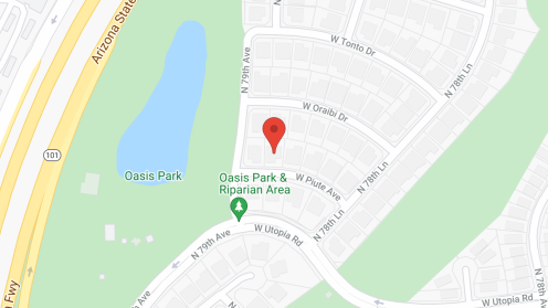 Map of the neighborhood around Arrowhead Senior Living