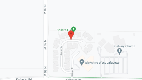 Map of the neighborhood around West Lafayette Assisted Living