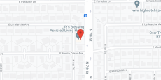 Life's Blessings Assisted Living Home in google map