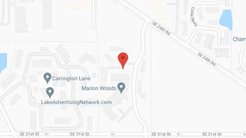 Map of the neighborhood around Marion Woods by Sky Active Living