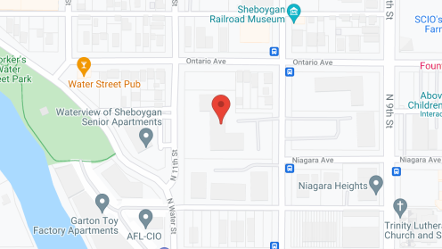 Map of the neighborhood around Waterview I and II