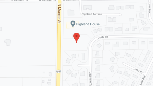 Map of the neighborhood around Hawthorne Apartments