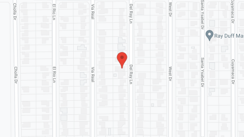 Map of the neighborhood around Serrano RCFE III
